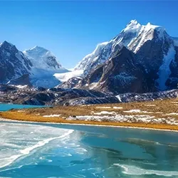 Scenic view of Sikkim mountains